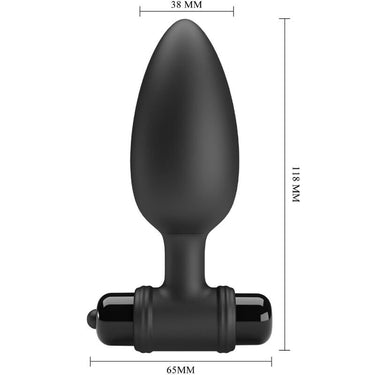 Plug anale vibrante con 10 funzioni e silicone morbido